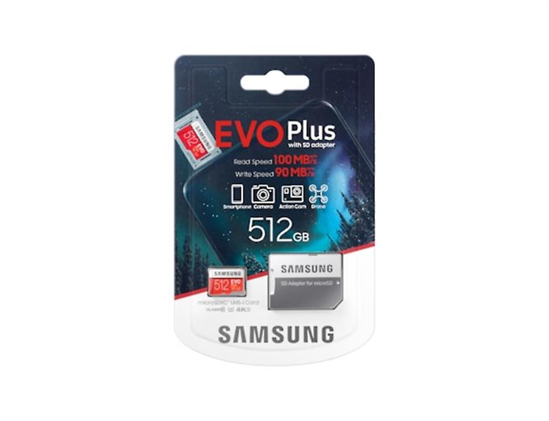 Samsung EVO Plus 2020 flashgeheugen 512 GB MicroSDXC Klasse 10 UHS-I