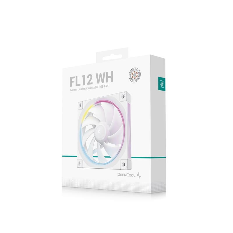 DeepCool FL12 WH Computer behuizing Ventilator 12 cm Wit 1 stuk(s)
