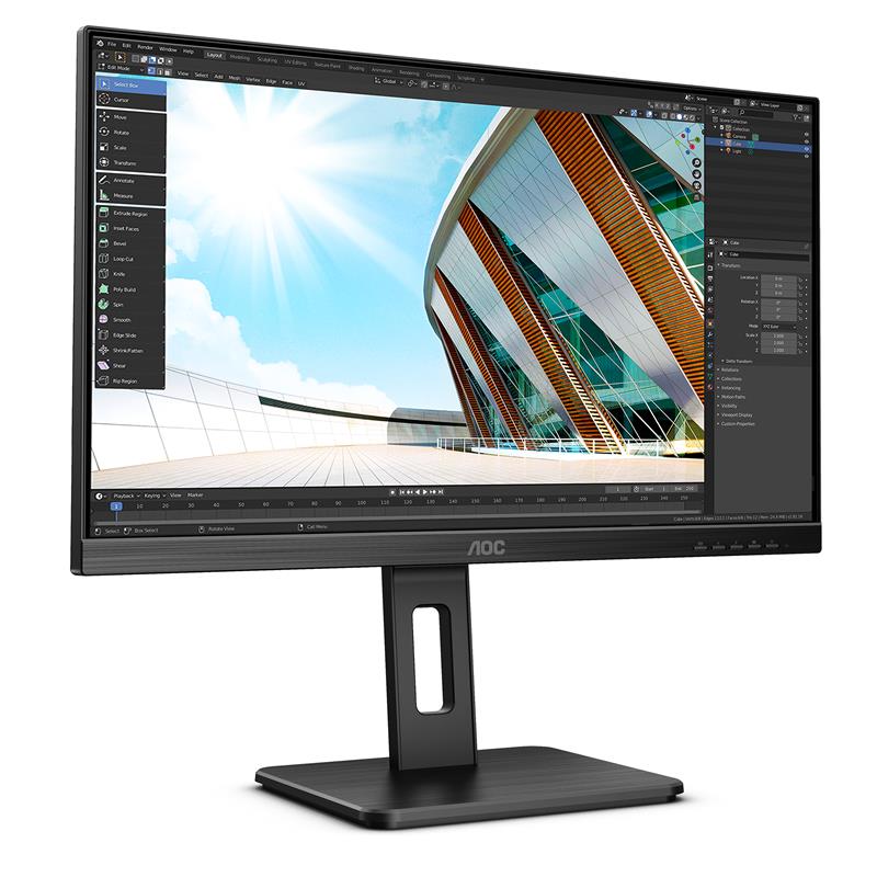 AOC U27P2 LED display 68,6 cm (27"") 3840 x 2160 Pixels 4K Ultra HD Zwart