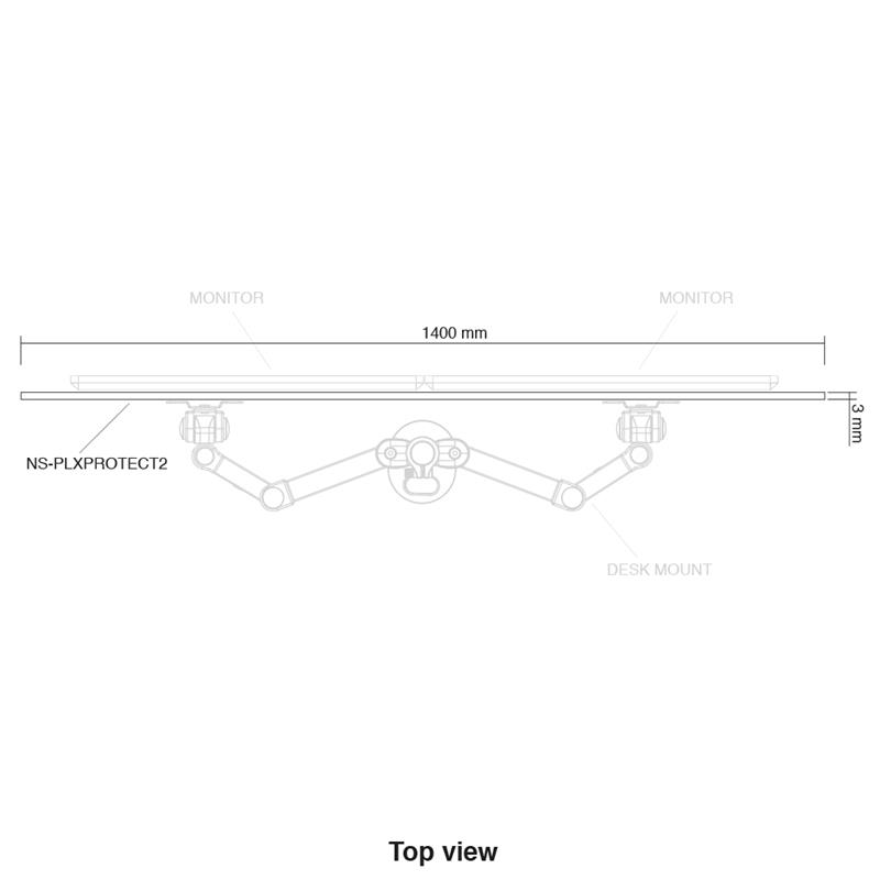 Neomounts veiligheidsscherm