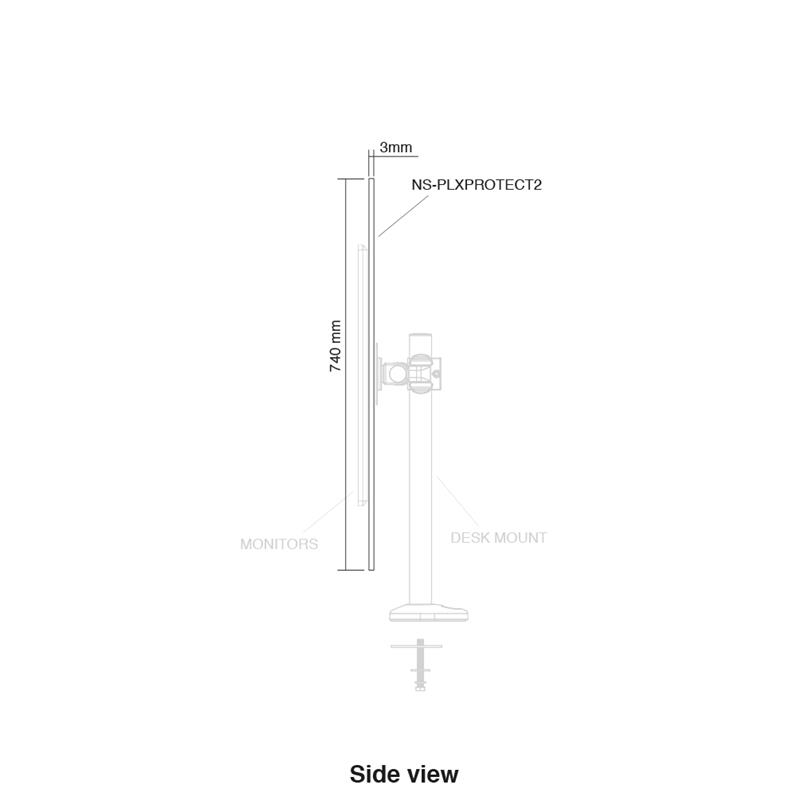 Neomounts veiligheidsscherm