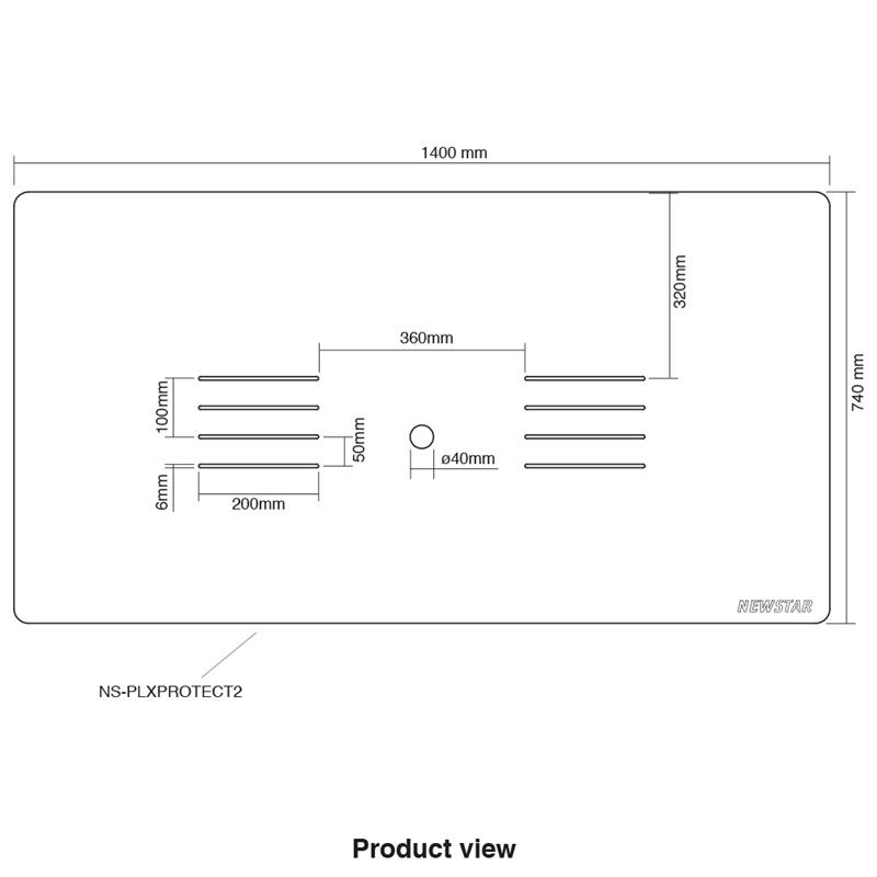 Neomounts veiligheidsscherm