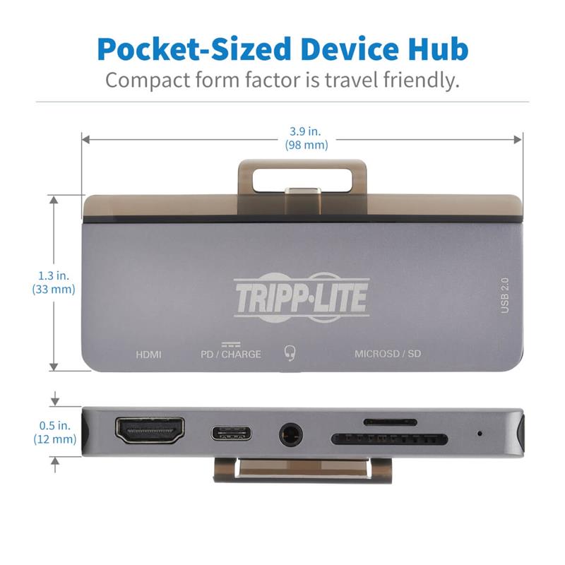 Tripp Lite U442-DOCK15-S dockingstation voor mobiel apparaat Tablet/smartphone Grijs