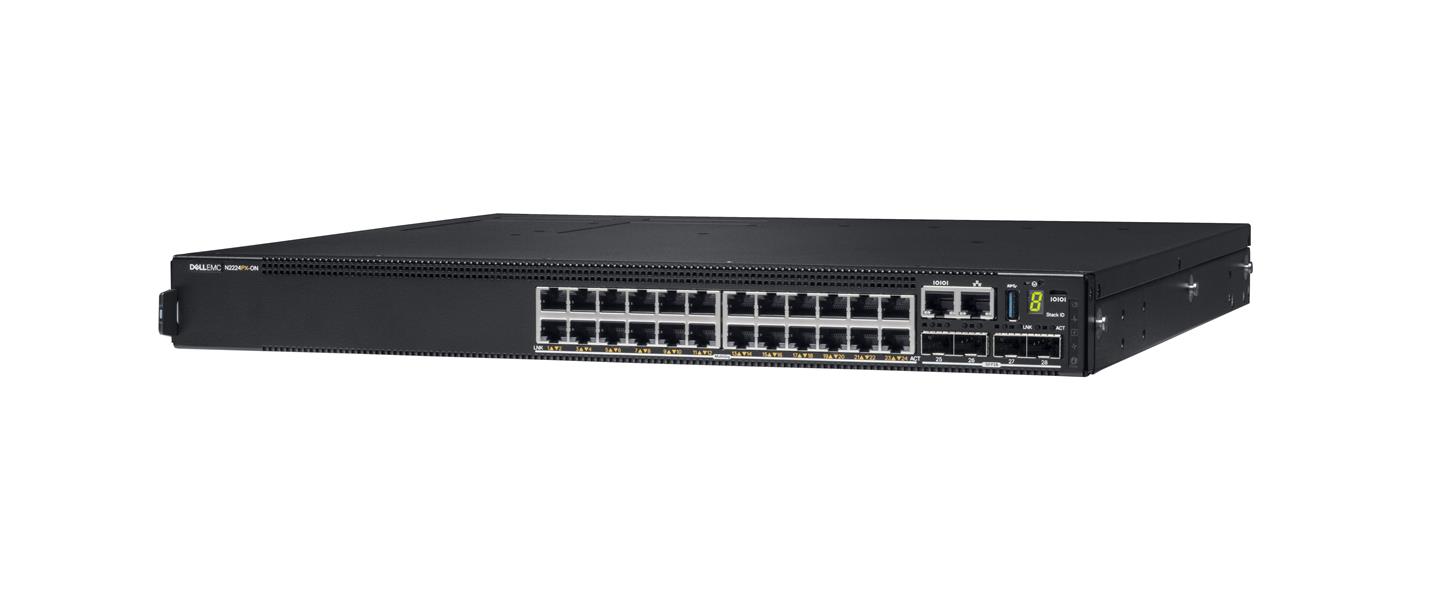 DELL N2224PX-ON Managed L3 Gigabit Ethernet (10/100/1000) Power over Ethernet (PoE) 1U Zwart