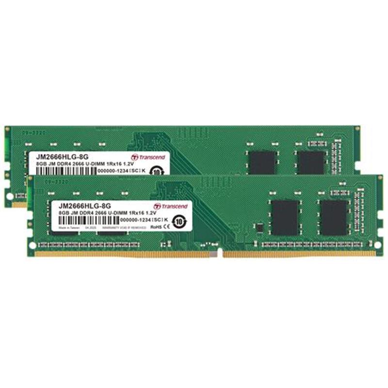 TRANSCEND 16GB KIT JM DDR4 2666Mhz UDIMM