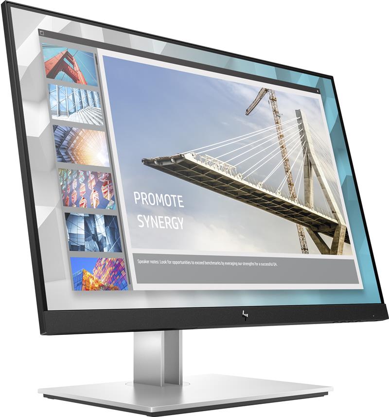 HP E-Series E24i G4 61 cm (24"") 1920 x 1200 Pixels WUXGA Zwart, Zilver