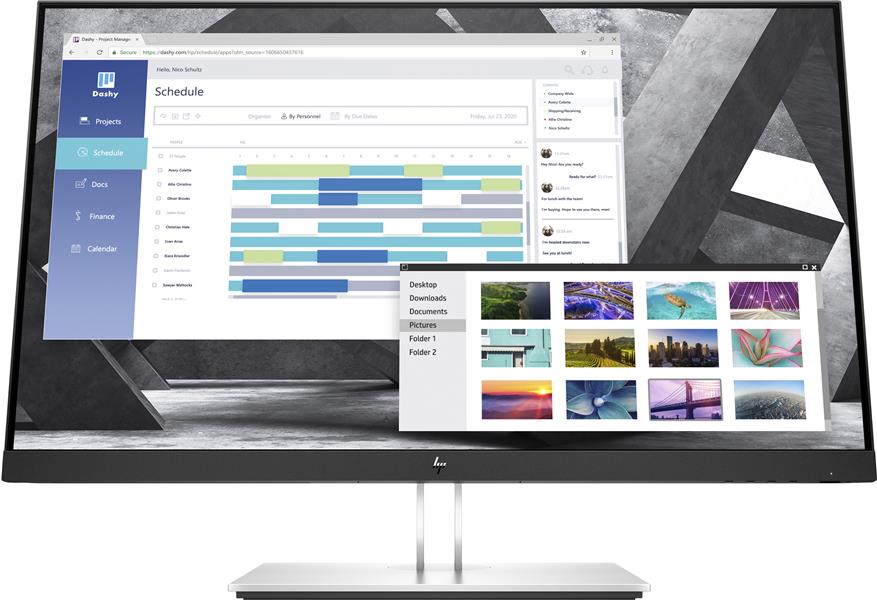 HP E-Series E27q G4 QHD 68,6 cm (27"") 2560 x 1440 Pixels Quad HD Zwart
