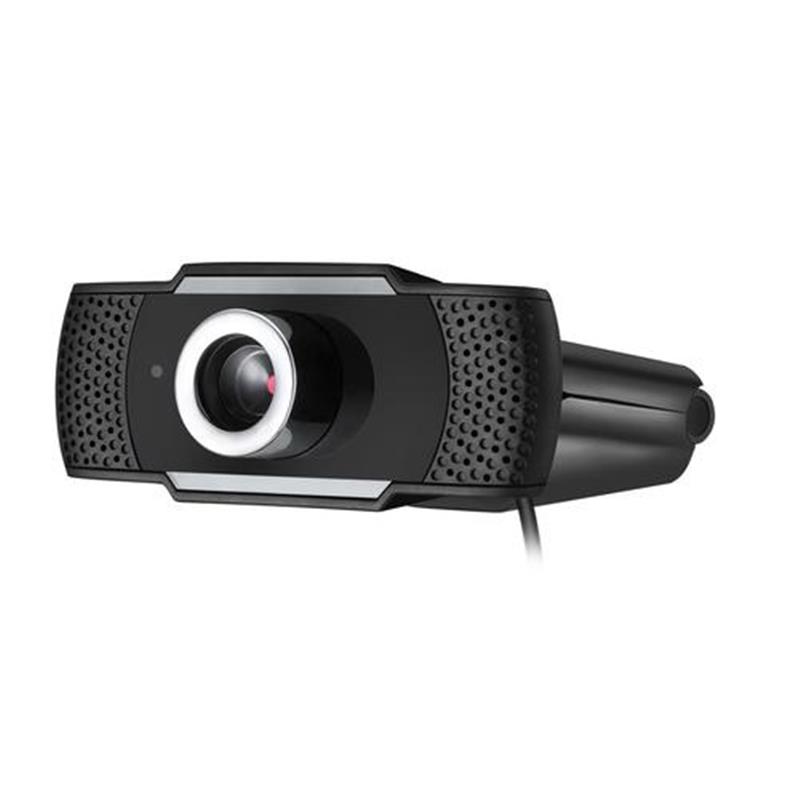 Adesso CyberTrack H4 webcam 2,1 MP 1920 x 1080 Pixels USB 2.0 Zwart, Zilver
