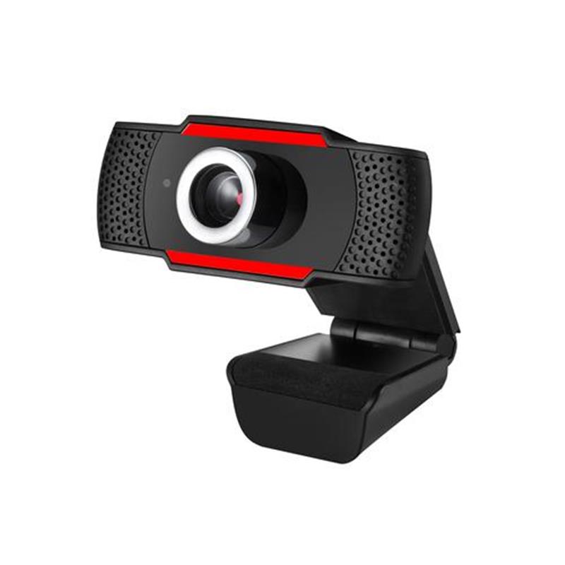 Adesso CyberTrack H3 webcam 1,3 MP 1280 x 720 Pixels USB 2.0 Zwart, Rood