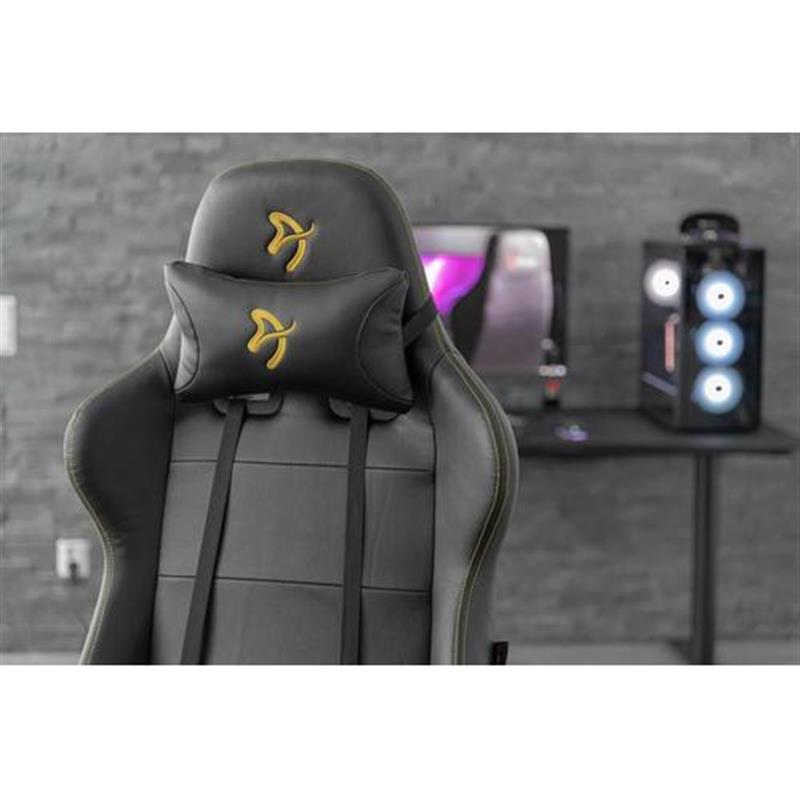 Arozzi Verona Signature Black PU - GoldLogo