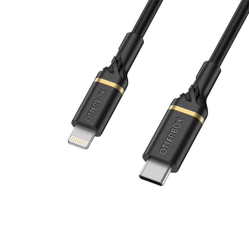 OtterBox Cable USB C-Lightning 1M USB-PD, zwart