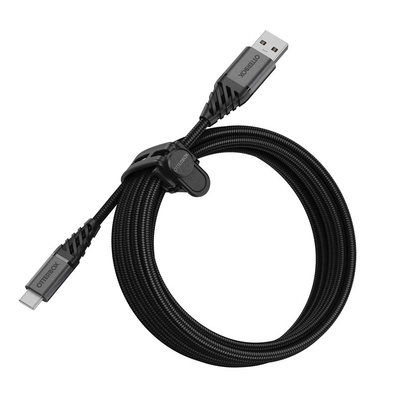 OtterBox Premium Cable USB A-C 3M, zwart