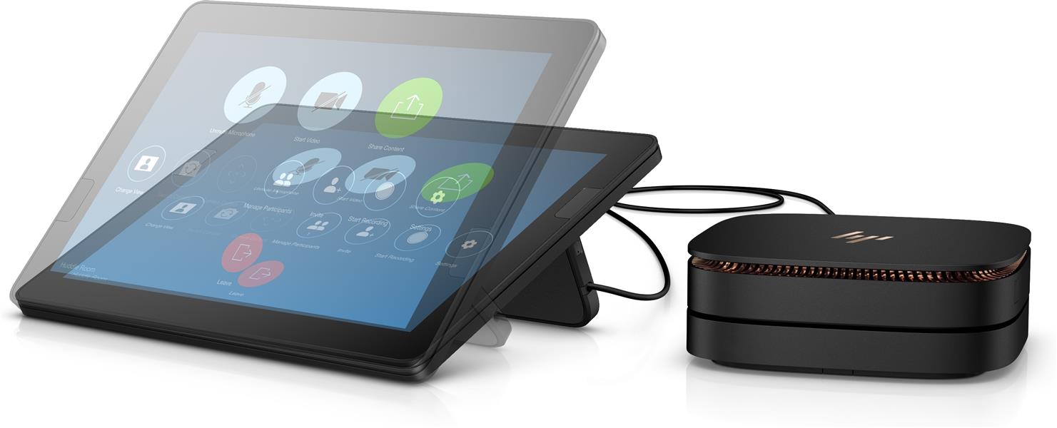 HP Elite Slice Intel® Core™ i7 i7-7700T 16 GB DDR4-SDRAM 128 GB SSD Windows 10 IoT Enterprise USFF Mini PC Zwart