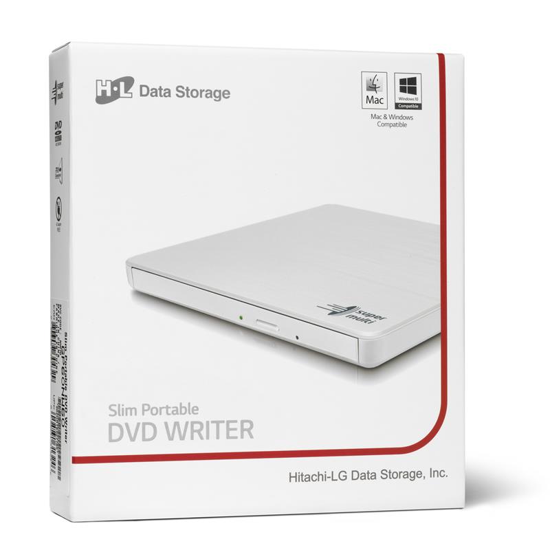 Hitachi-LG Slim Portable DVD-Writer optisch schijfstation DVD±RW Zwart