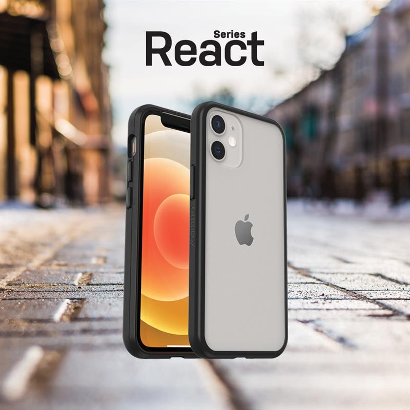 OtterBox React Series voor Apple iPhone 12 mini, transparant/zwart