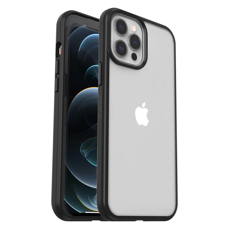 OtterBox React Series voor Apple iPhone 12 Pro Max, transparant/zwart