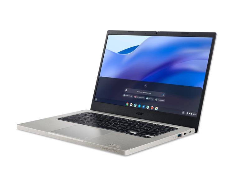 Acer Chromebook Vero 514 CBV514-1H-P9KR 8505 35,6 cm (14"") Full HD Intel® Pentium® Gold 8 GB LPDDR4x-SDRAM 128 GB SSD Wi-Fi 6E (802.11ax) ChromeOS Gr