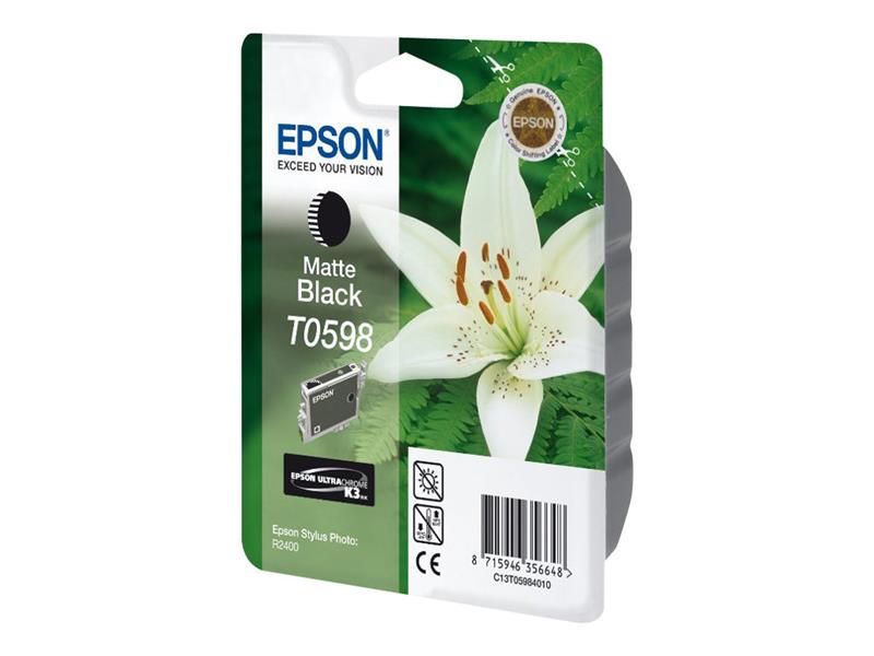 Epson Lily inktpatroon Matte Black T0598 Ultra Chrome K3