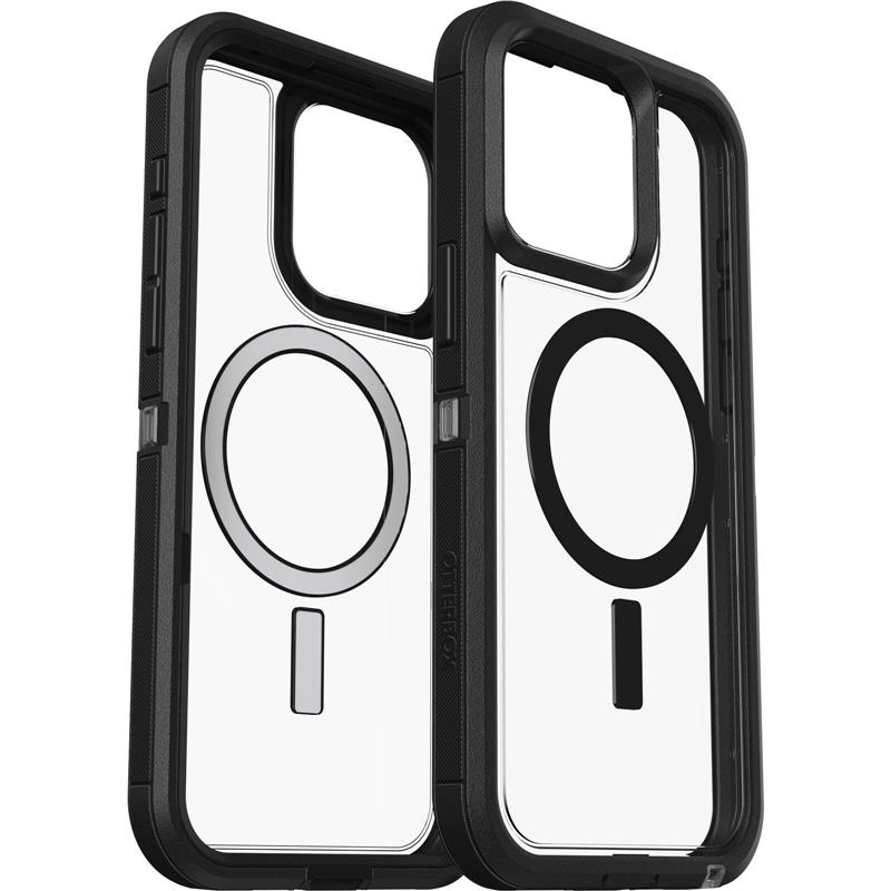 OtterBox Defender XT Series voor iPhone 15 Pro Max, Dark Side (Clear / Black)