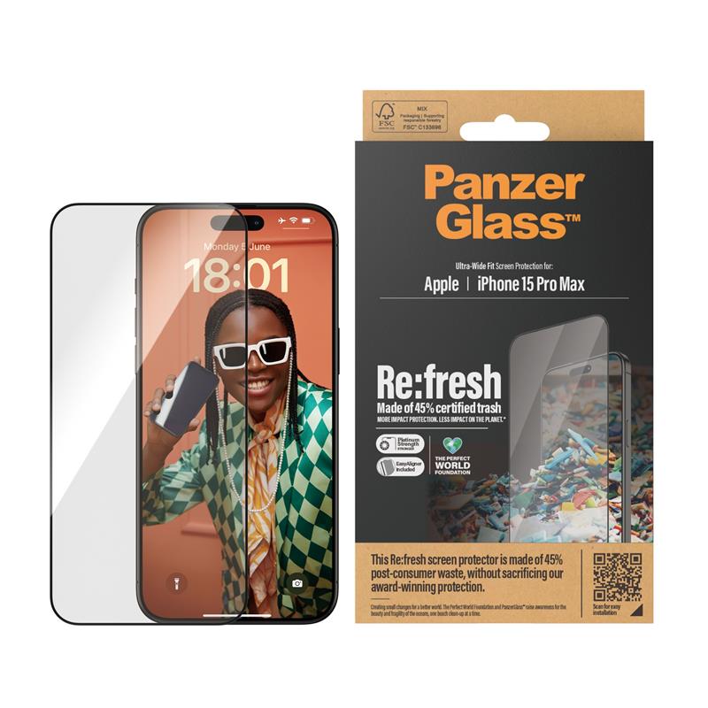 PanzerGlass UWF Refresh with 45% rec. Glas Doorzichtige schermbeschermer Apple 1 stuk(s)
