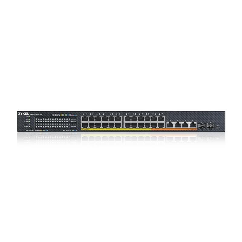 Zyxel XMG1930-30HP Managed L3 2.5G Ethernet (100/1000/2500) Power over Ethernet (PoE) 1U Zwart