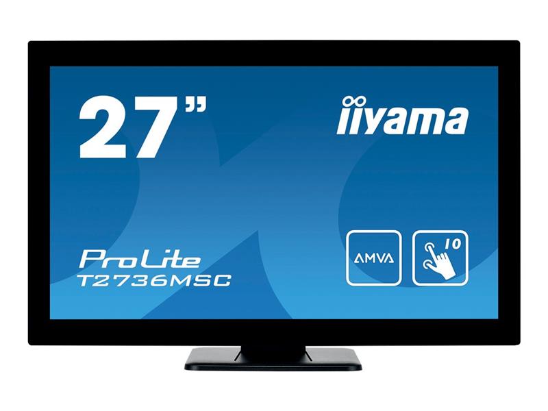 iiyama ProLite T2736MSC-B1 touch screen-monitor 68,6 cm (27"") 1920 x 1080 Pixels Zwart Multi-touch