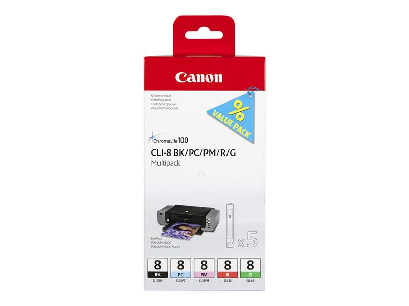 Canon CLI-8 Origineel Foto cyaan, Foto magenta Multipack 5 stuk(s)