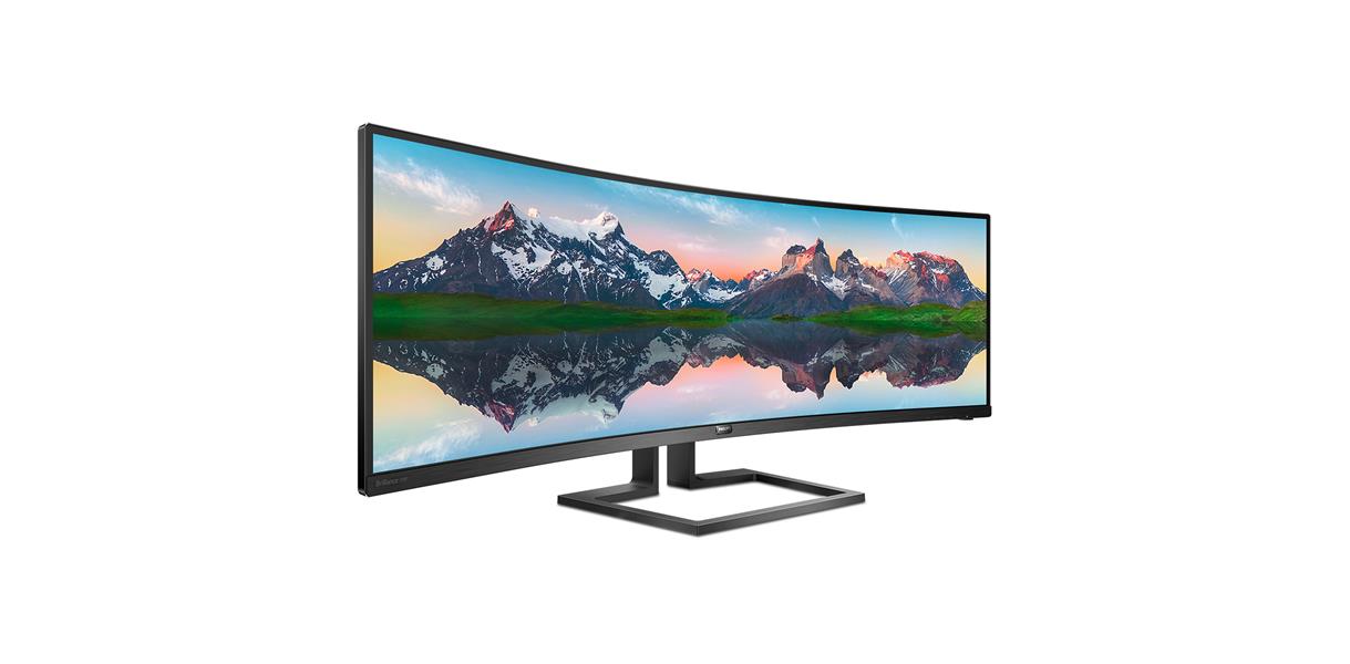 Philips 498P9/00 computer monitor 124,5 cm (49"") 5120 x 1440 Pixels LCD Zwart