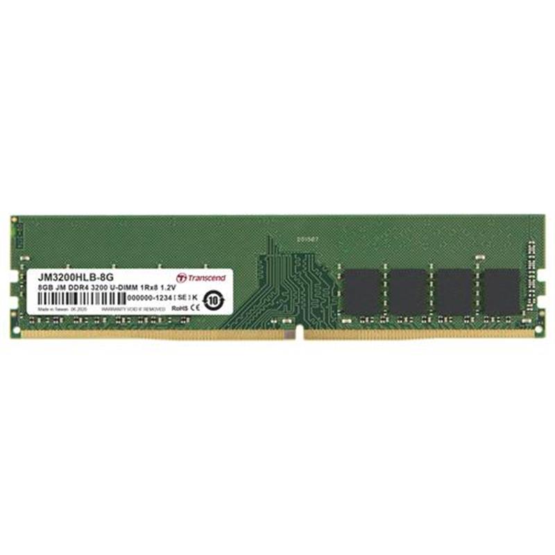 TRANSCEND JetRam 8GB DDR4 3200Mhz U-DIMM