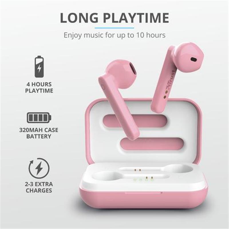Trust Primo Headset In-ear Roze Bluetooth