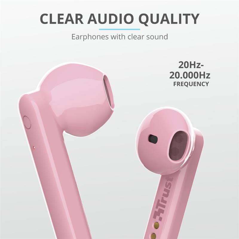 Trust Primo Headset In-ear Roze Bluetooth