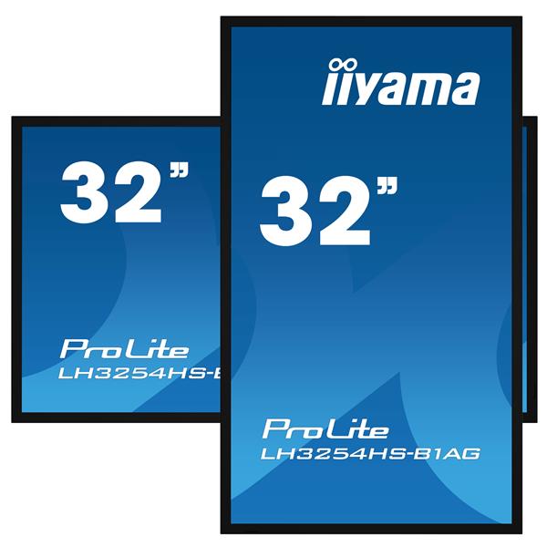 iiyama LH3254HS-B1AG beeldkrant Digitale signage flatscreen 80 cm (31.5"") LCD Wifi 500 cd/m² Full HD Zwart Type processor Android 11 24/7