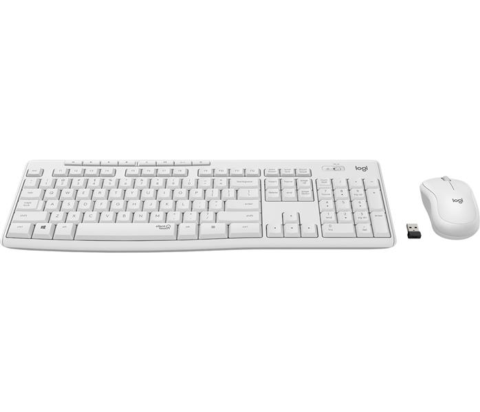 Logitech MK295 Silent Wireless Combo toetsenbord Inclusief muis USB QWERTY Spaans Wit