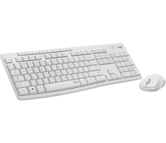 Logitech MK295 Silent Wireless Combo toetsenbord Inclusief muis RF Draadloos QWERTY Scandinavisch Wit