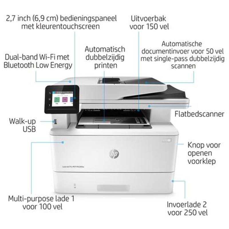 HP LaserJet Pro M428dw Laser 38 ppm 1200 x 1200 DPI Wi-Fi