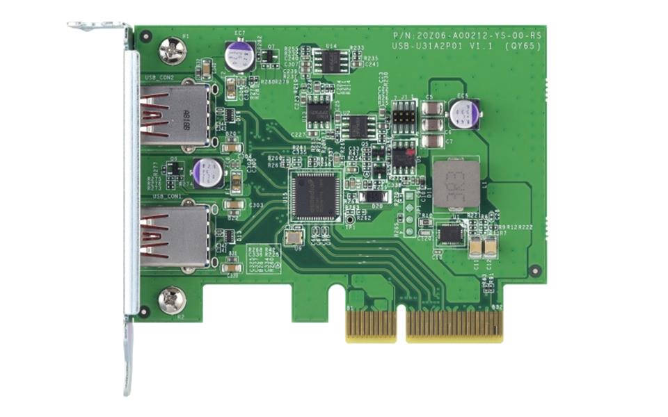 QNAP QXP-10G2U3A interfacekaart/-adapter Intern USB 3.2 Gen 2 (3.1 Gen 2)