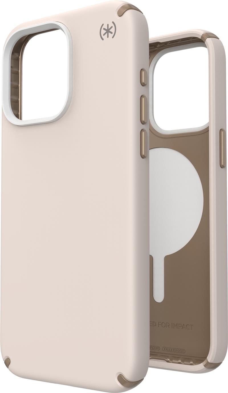 Speck Presidio2 Pro + MS Apple iPhone 15 Pro Max Bleached Bone - with Microban