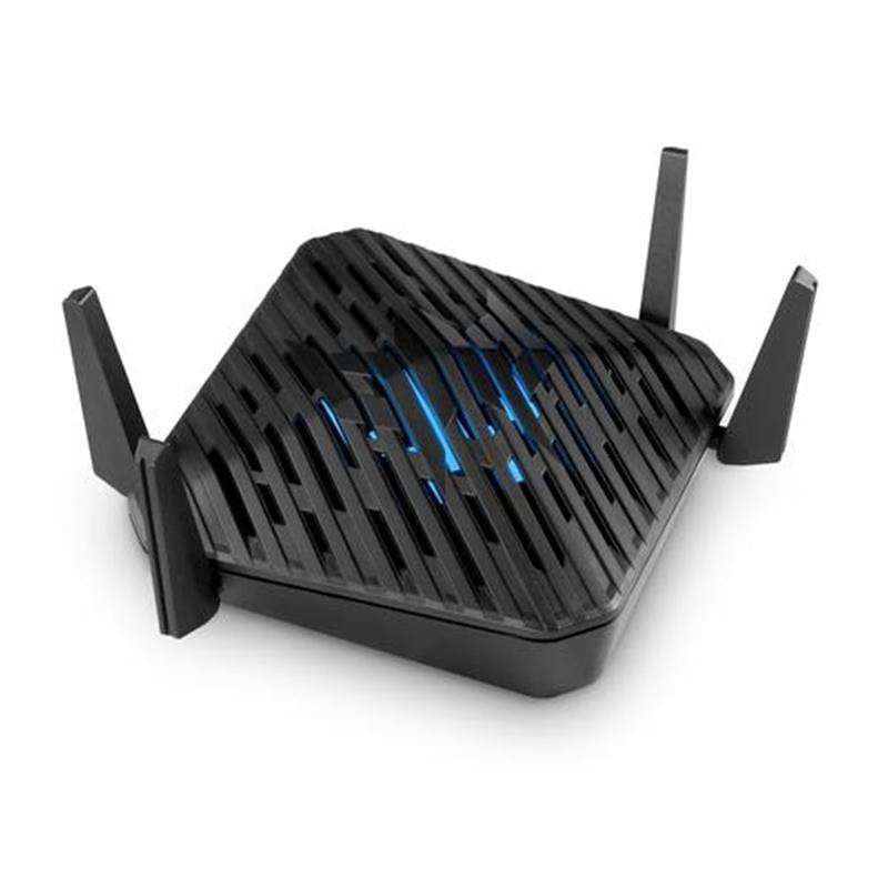 Acer Predator Connect W6 Wi-Fi 6 Router draadloze router Gigabit Ethernet Tri-band (2,4 GHz / 5 GHz / 6 GHz) Zwart