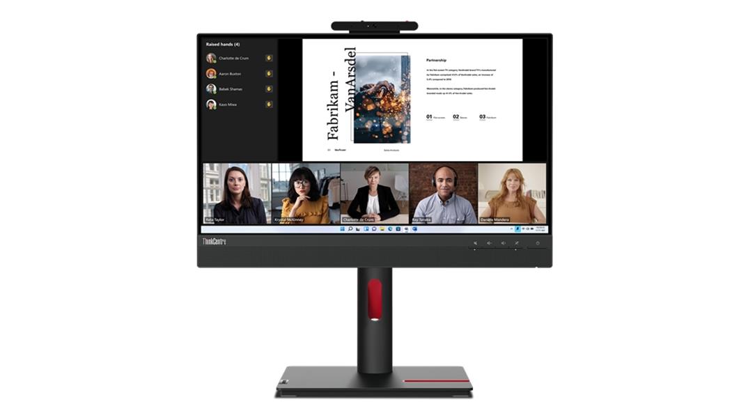 Lenovo ThinkCentre Tiny-In-One 22 LED display 54,6 cm (21.5"") 1920 x 1080 Pixels Full HD Zwart