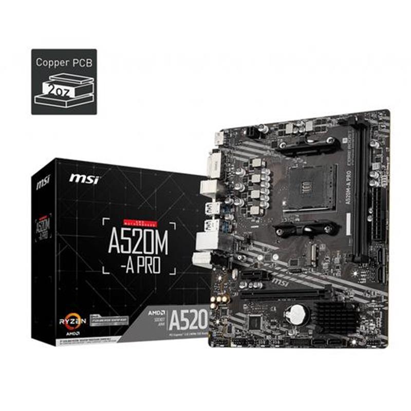 MSI A520M-A PRO Socket AM4