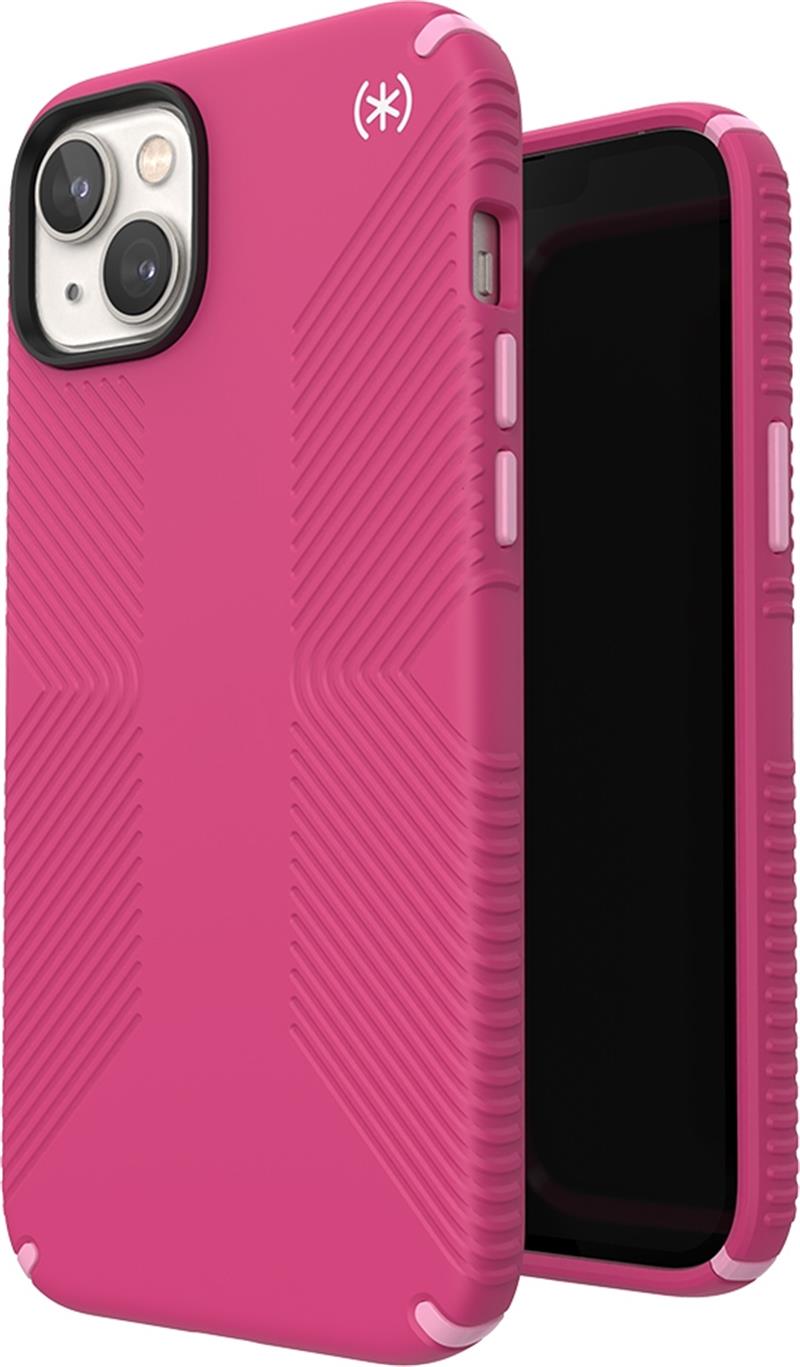 Speck Presidio2 Grip + MS Apple iPhone 14 Plus/15 Plus Digital Pink - with Microban