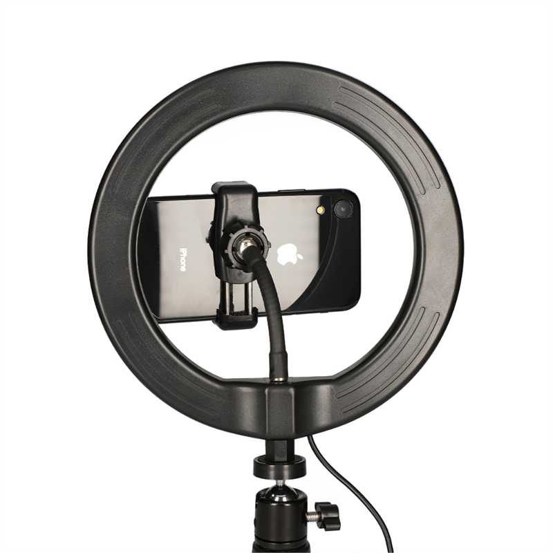 KSIX Live studio LED ring met tripod 14W zwart