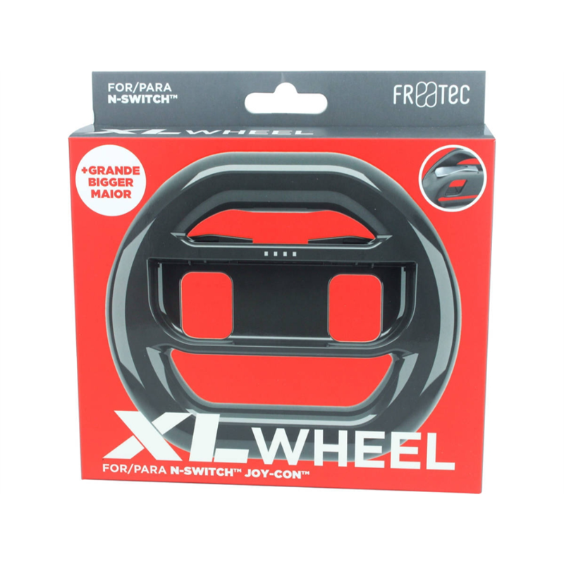 Nintendo Switch - XL Stuur voor Joy Con Controller - Zwart
