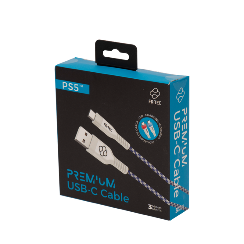 FR-TEC FT0029 USB-kabel 3 m USB A USB C Zwart