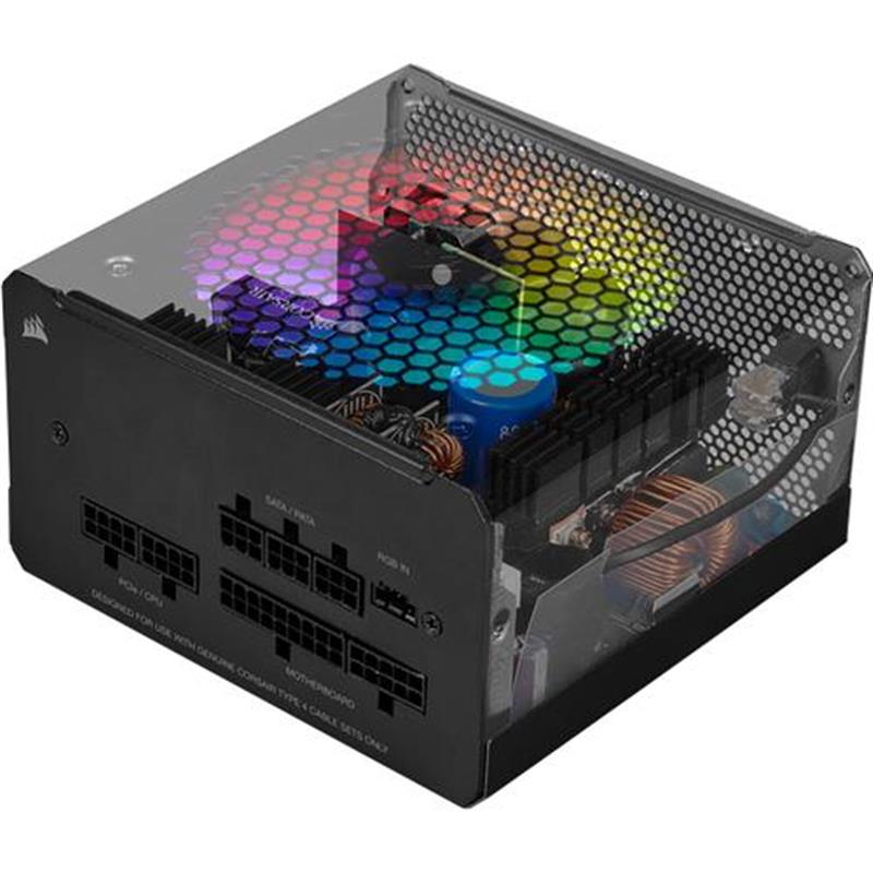 Corsair CX550F RGB power supply unit 550 W 24-pin ATX Zwart