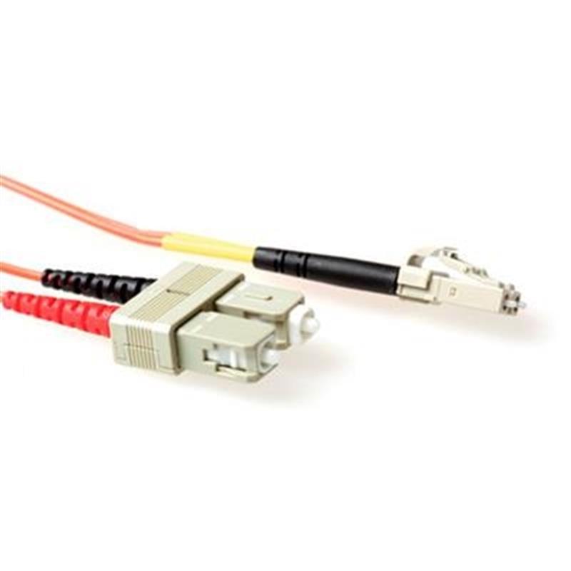 Ewent EL8501 Glasvezel kabel 1 m 2x LC 2x SC OM2 Oranje