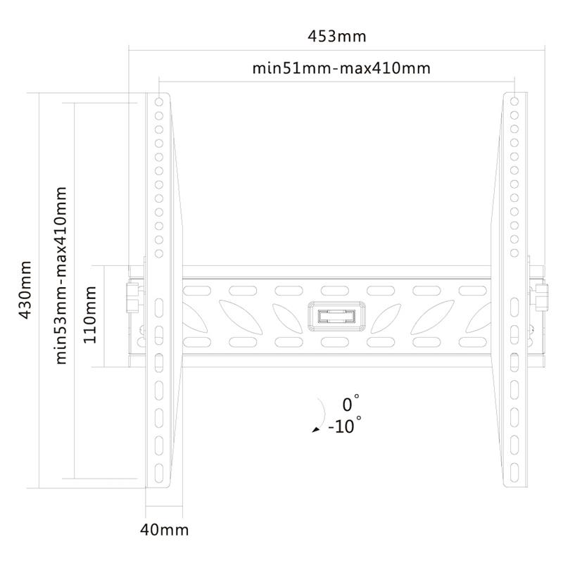 Newstar flatscreen wandsteun