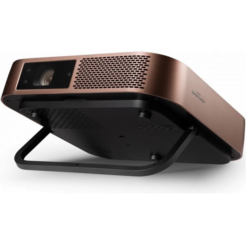 Viewsonic M2 beamer/projector Projector met normale projectieafstand 1200 ANSI lumens LED 1080p (1920x1080) 3D Zwart, Goud