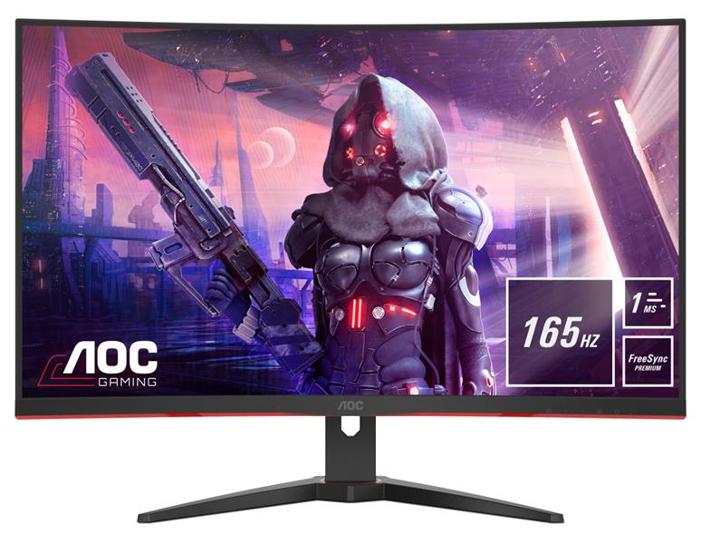 AOC Gaming CQ32G2SE/BK LED display 80 cm (31.5"") 2560 x 1440 Pixels 2K Ultra HD Zwart, Rood