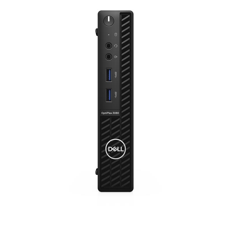 DELL OptiPlex 3080 Intel® 10de generatie Core™ i5 i5-10500T 8 GB DDR4-SDRAM 256 GB SSD MFF Zwart Mini PC Windows 10 Pro